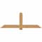 Ekena Millwork Eugene Smooth Timber Gable Bracket, Western Red Cedar, 72"W x 27"H x 3 1/2"D x 5 1/2"F, 9/12 Pitch GBW072X27X0406EUG00SWR - alternate 1